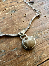 Load image into Gallery viewer, Wishbone Petoskey Stone Statement Necklace
