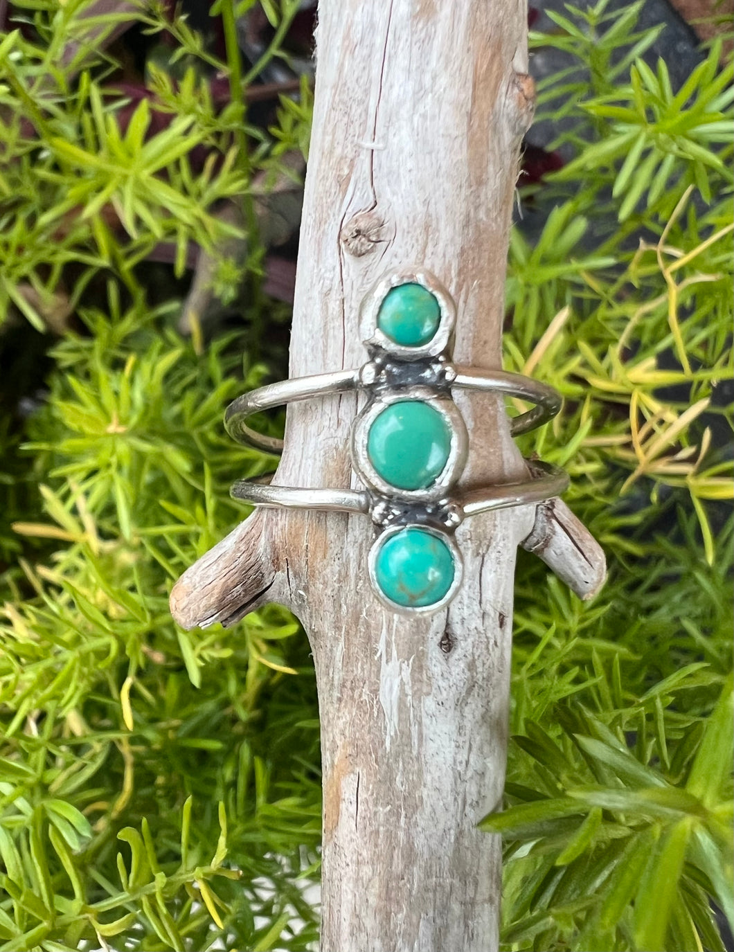 Turquoise Triple Stone Ring