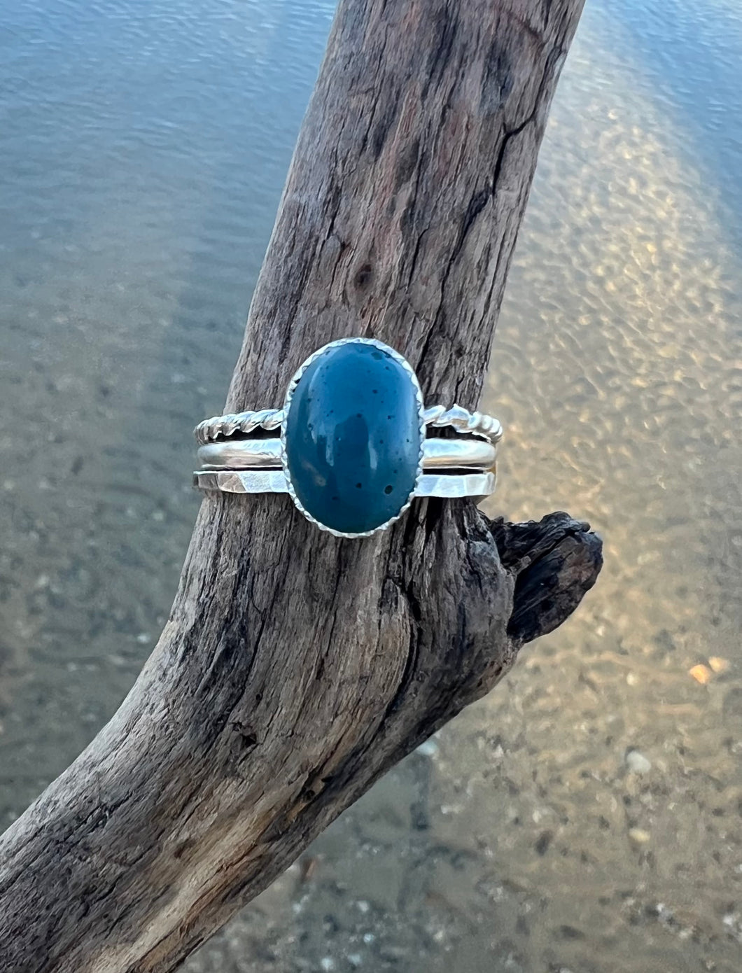 Leland Blue Pebble Stacker Sz-10