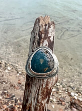 Load image into Gallery viewer, Sleeping Bear Hammered Leland Blue Ring
