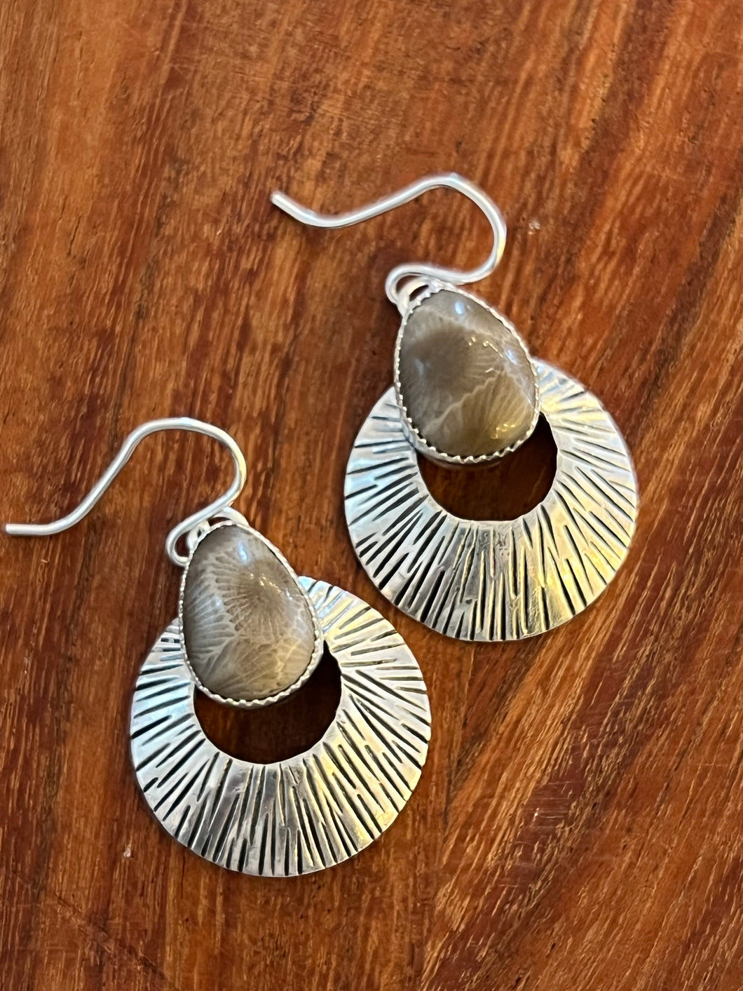 Petoskey Stone Stamped Domes