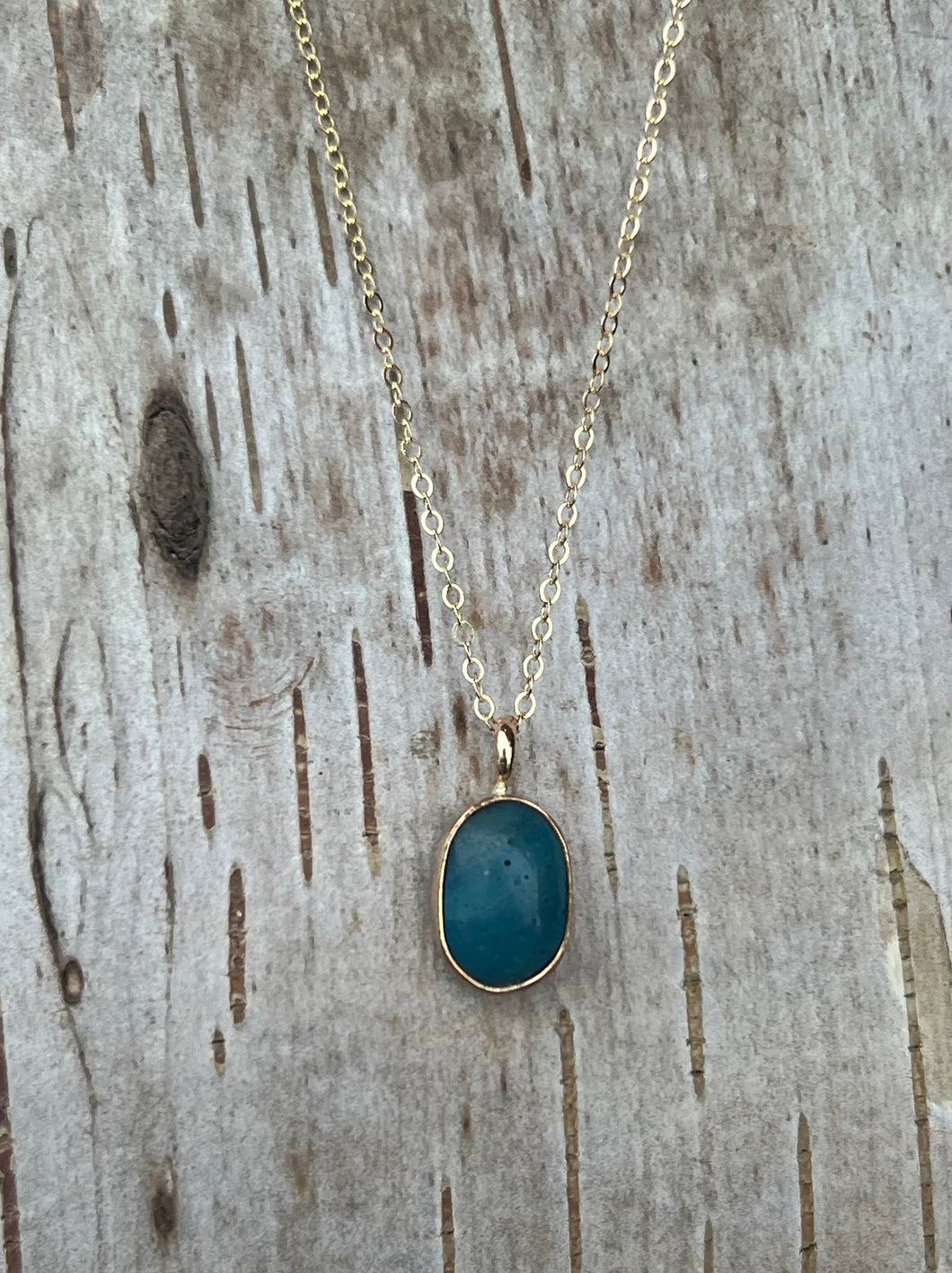 Gold Leland Blue Necklace