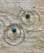 Load image into Gallery viewer, Leland Blue Ripple Hoops
