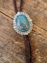 Load image into Gallery viewer, Blossom Leland Blue Bolo Tie
