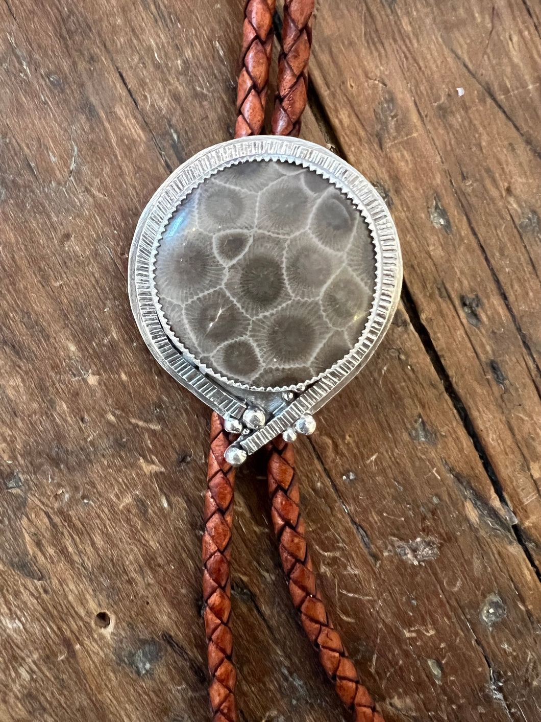 Petoskey Stone Bolo Tie