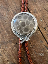 Load image into Gallery viewer, Petoskey Stone Bolo Tie
