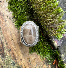 Load image into Gallery viewer, Twist Petoskey Stone Ring
